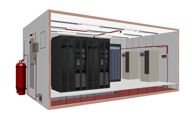 газовое пожаротушение в серверной